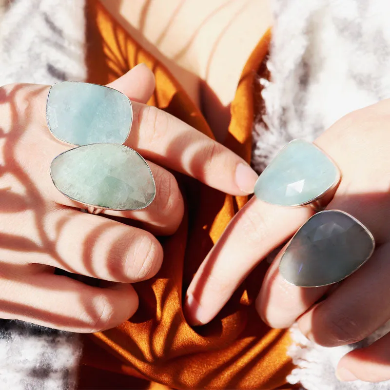 Linny Chalcedony Boho Gypsy Ring