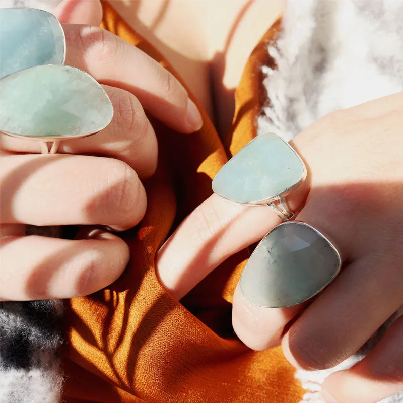 Linny Chalcedony Boho Gypsy Ring