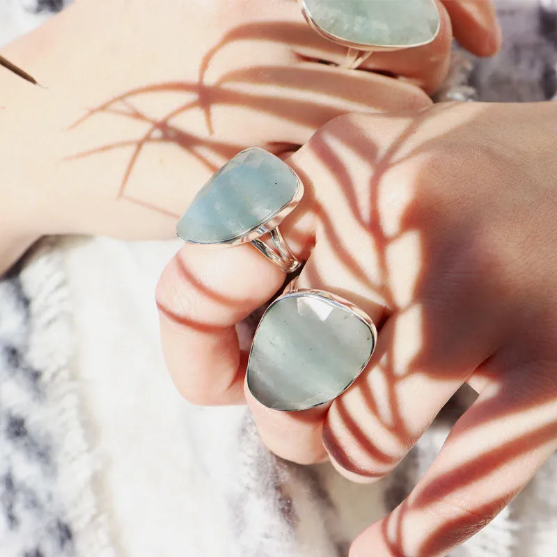 Linny Chalcedony Boho Gypsy Ring