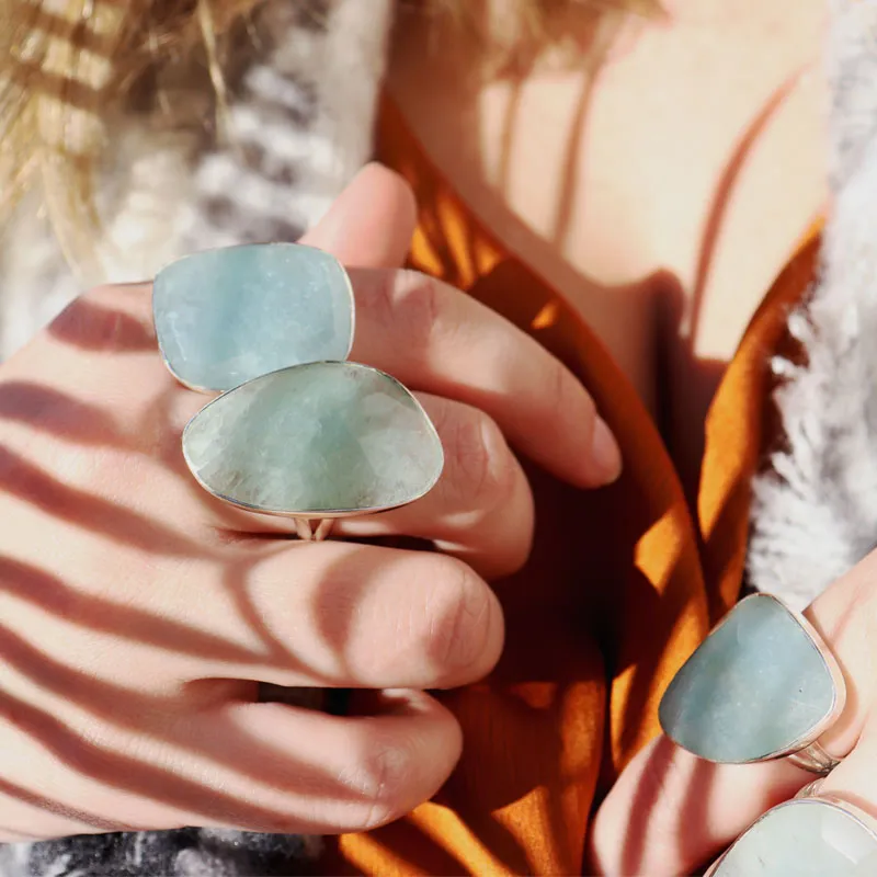 Linny Chalcedony Boho Gypsy Ring