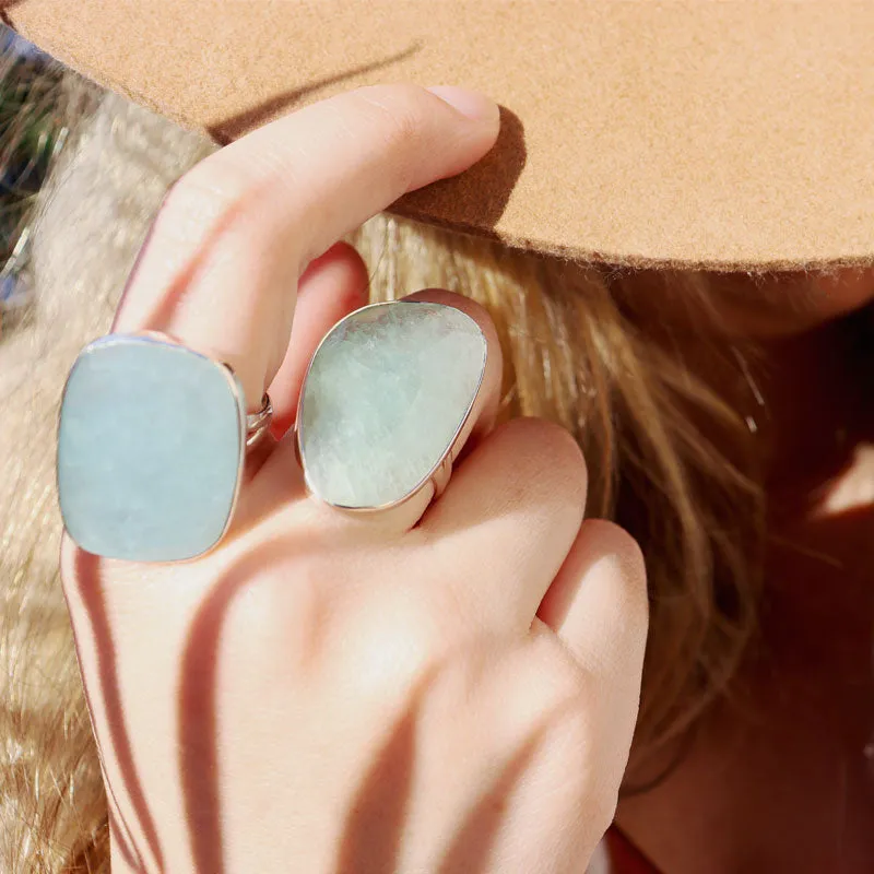 Linny Chalcedony Boho Gypsy Ring