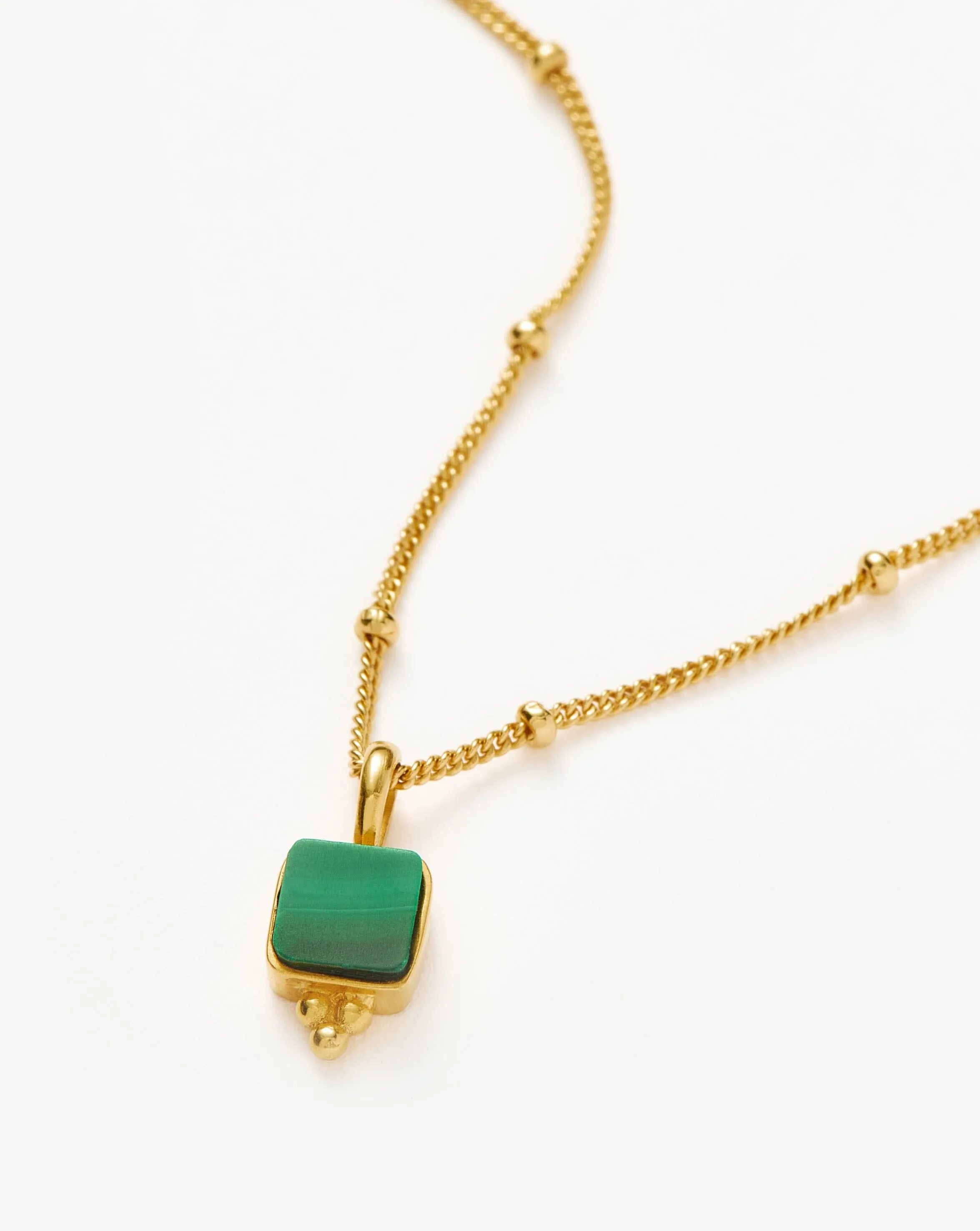 Lucy Williams Malachite Choker | 18ct Gold Plated Vermeil/Malachite