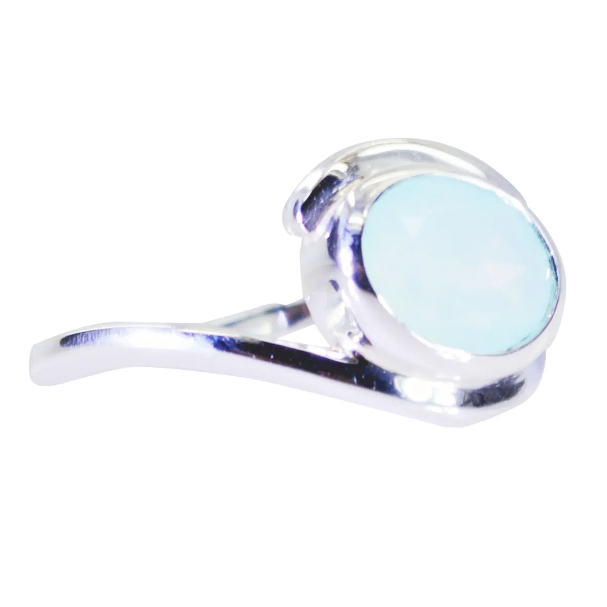 Magnificent Gem Chalcedony 925 Silver Ring Over The Door Jewelry Armoire