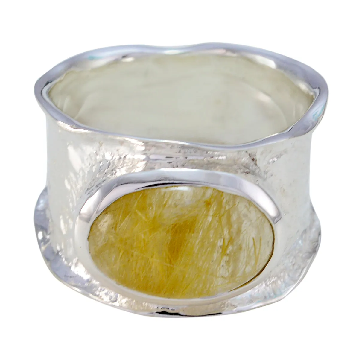 Marvelous Gem Rutile Quartz Sterling Silver Ring Jewelry Design School