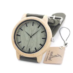 Mens Natural Wooden Watch Unisex Clean Design with Box