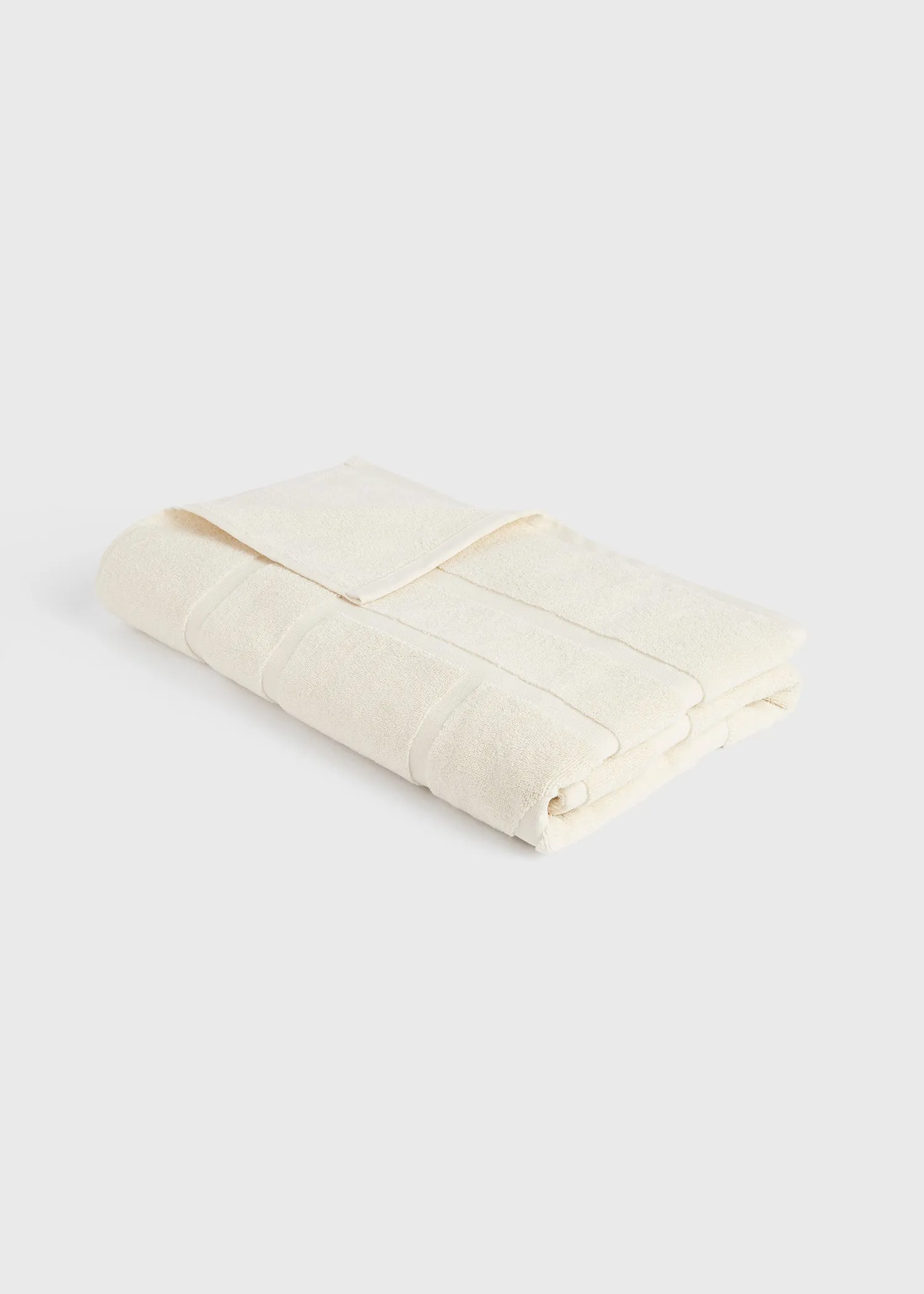 Monogram jacquard towel off white