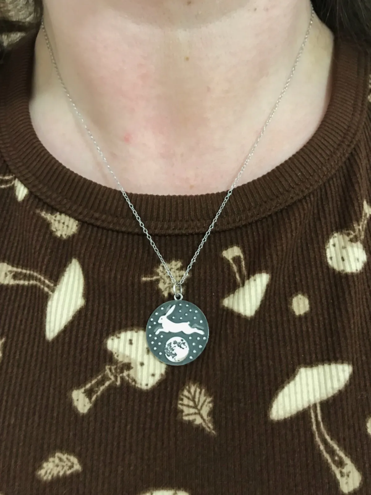 Moon Rabbit Necklace