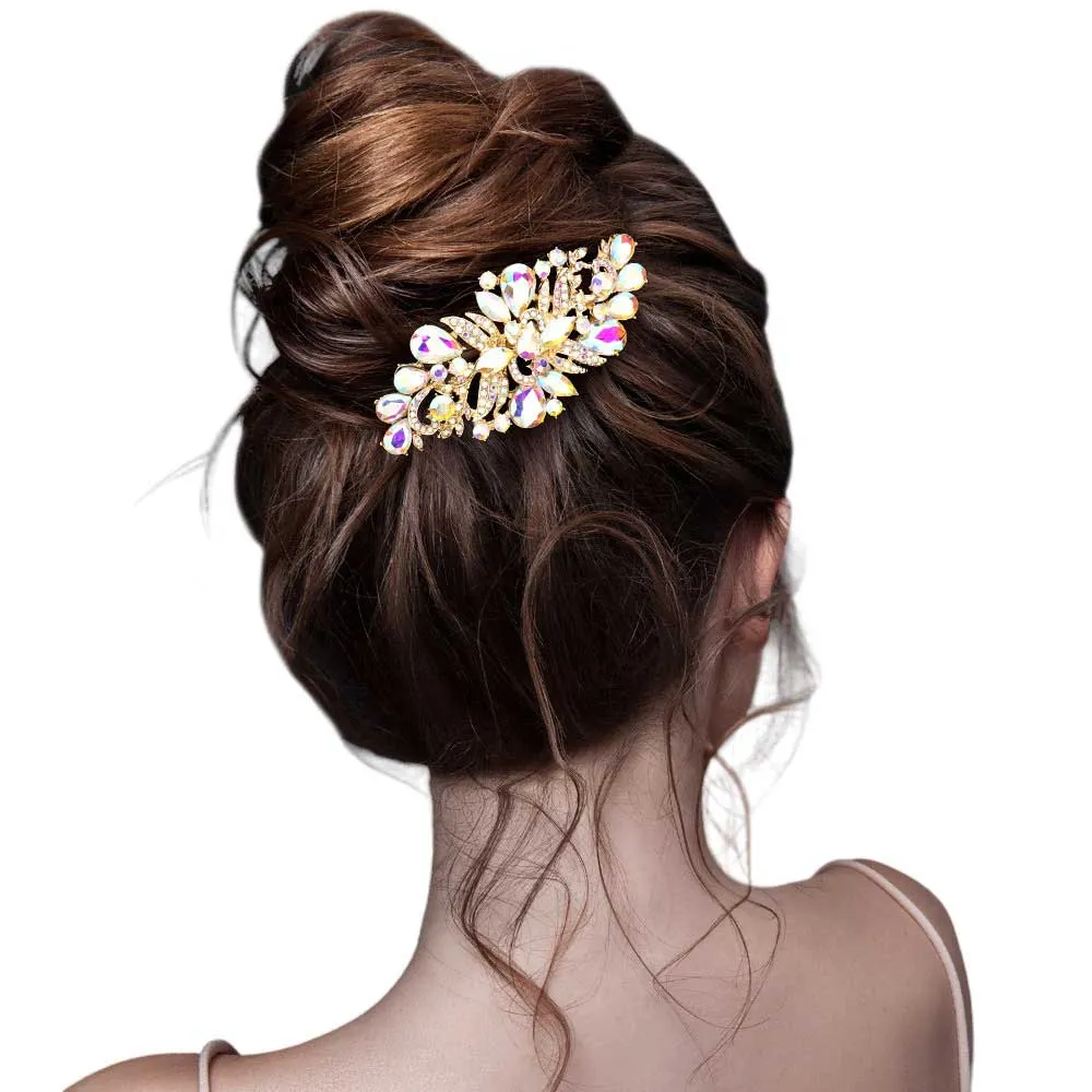 Multi Stone Embellished Hair Comb