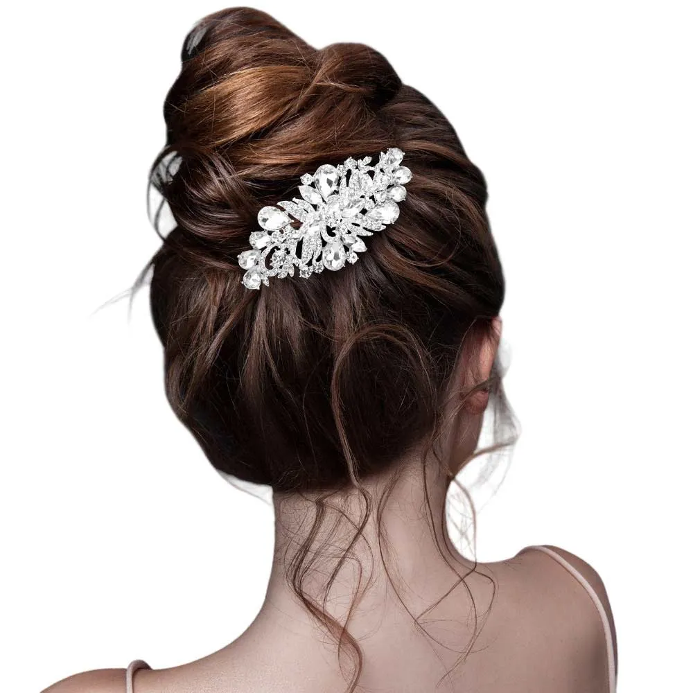 Multi Stone Embellished Hair Comb