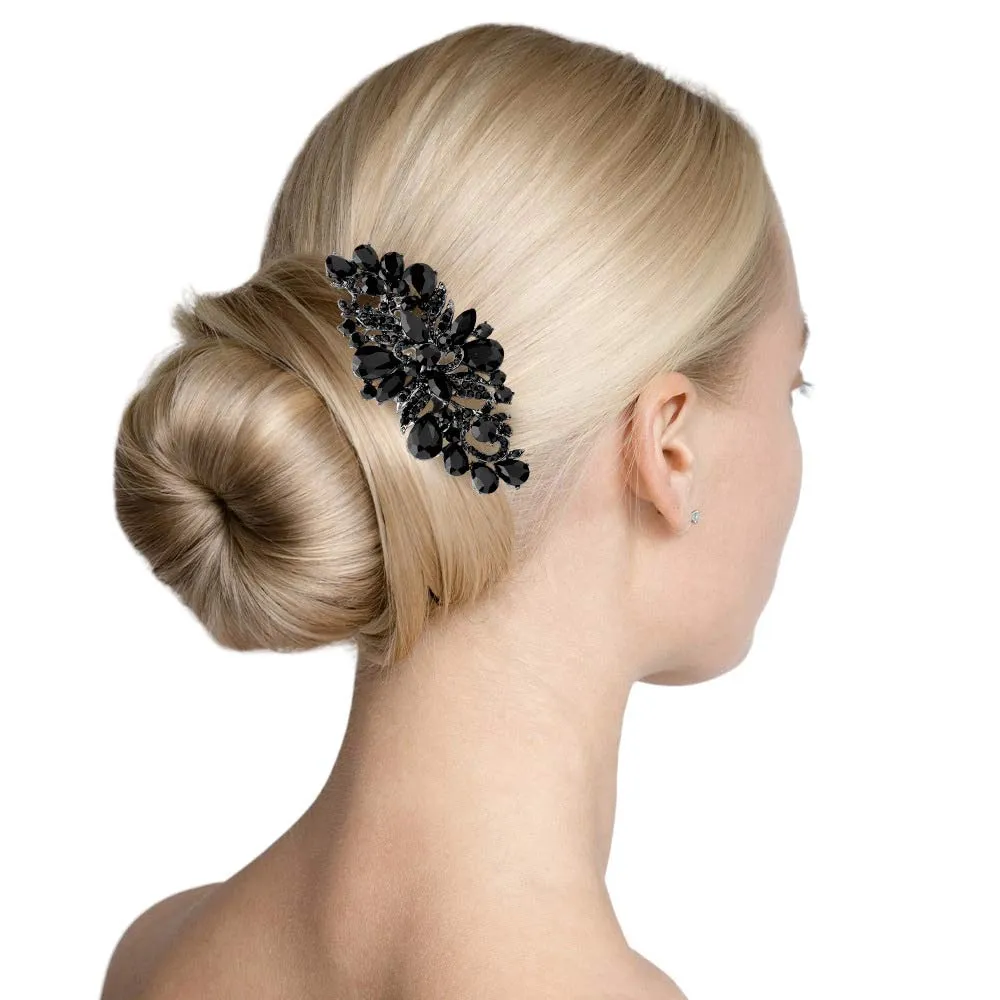 Multi Stone Embellished Hair Comb