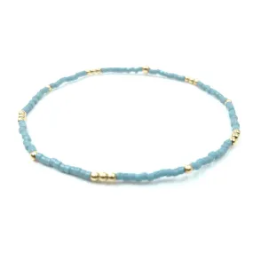 Newport Bracelet 7" in pale turquoise by Erin Gray