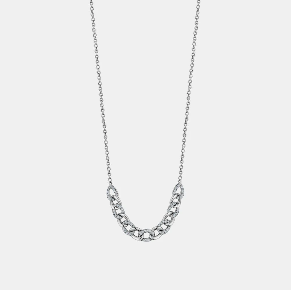 Partial Diamond Miami Cuban Link Necklace