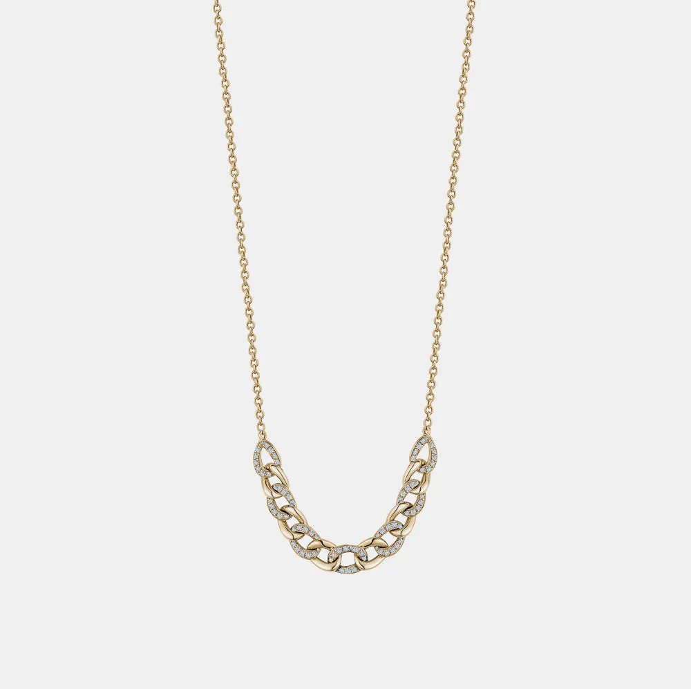 Partial Diamond Miami Cuban Link Necklace