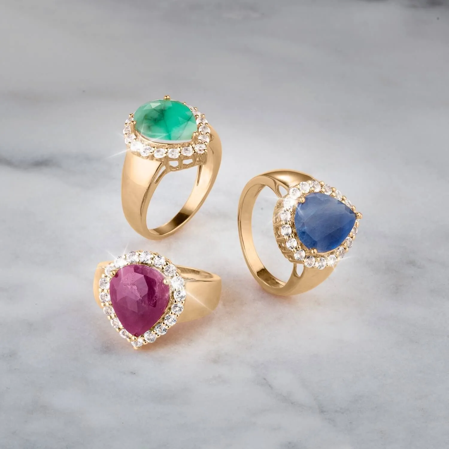 Precious Gems Pera Ruby Ring