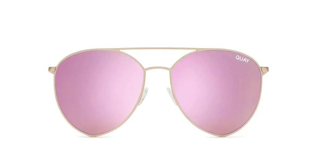 Quay X Jasmine Indio Gold Pink Sunglasses