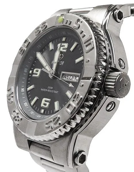 Reactor Mens Critical Mass - Gray Dial - Stainless Steel - Day/Date