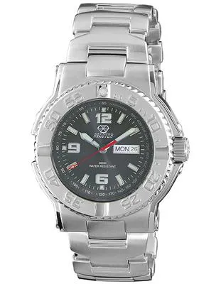 Reactor Mens Critical Mass - Gray Dial - Stainless Steel - Day/Date