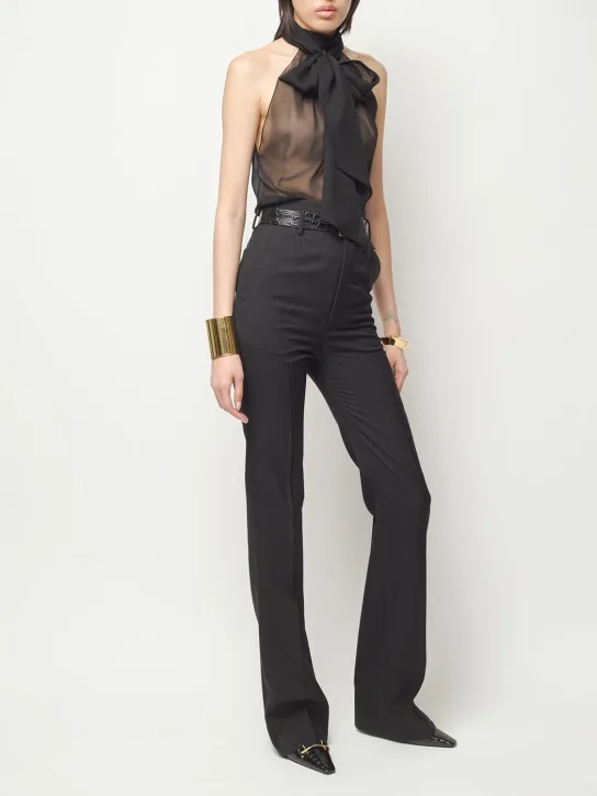 Saint Laurent   Silk crepe top 