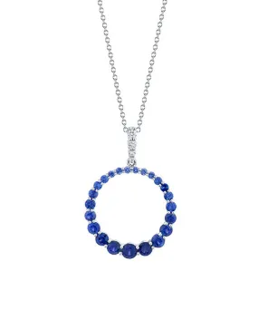 Sapphire and Diamond Necklace