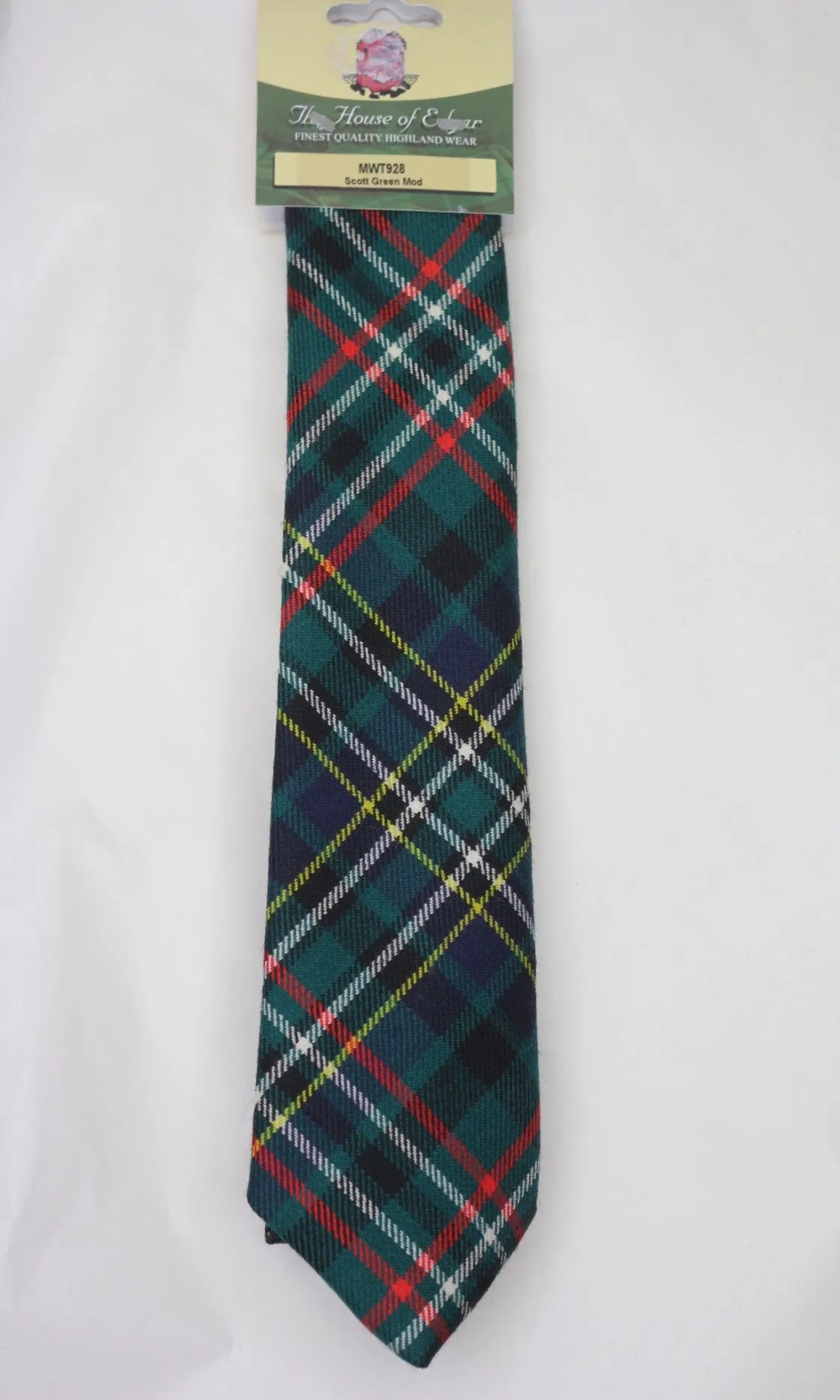 Scott Modern Green Tartan Tie