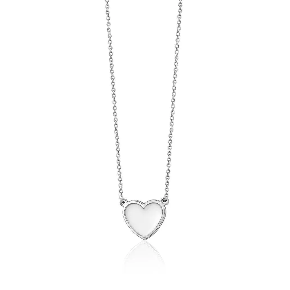 SINGLE ENAMEL HEART NECKLACE