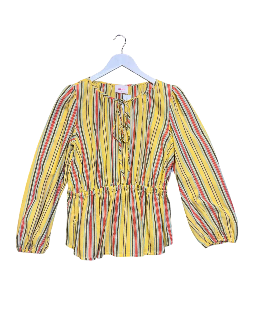 Size 10 - Obus Yellow Stripe Top