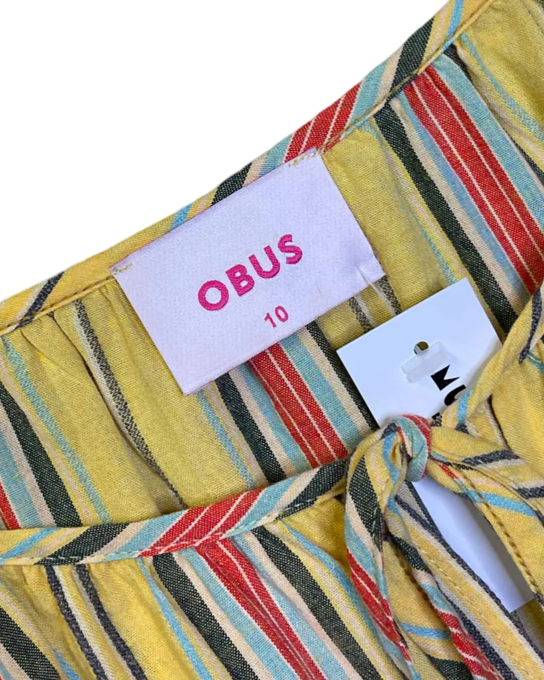 Size 10 - Obus Yellow Stripe Top