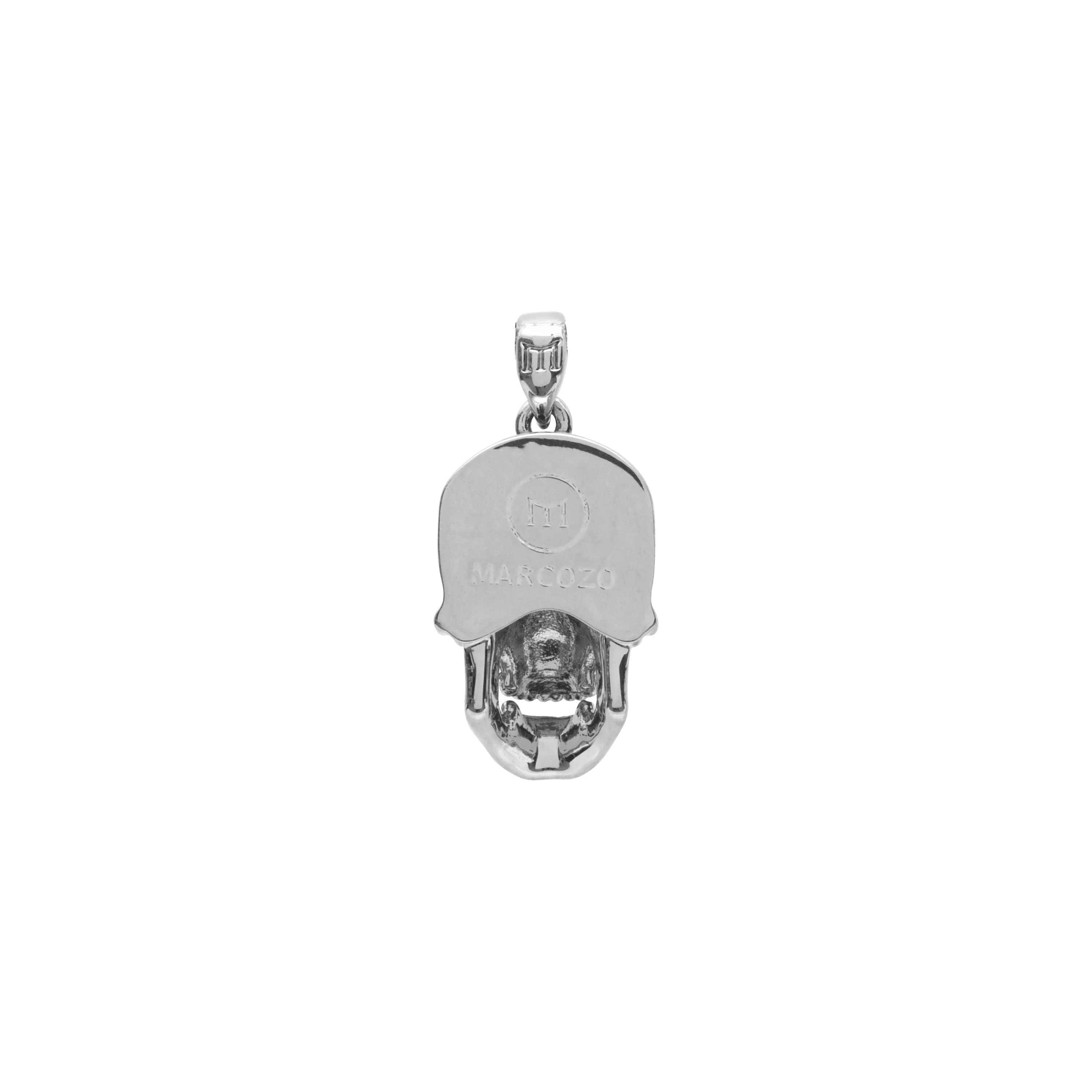 Skull Pendant - White Gold