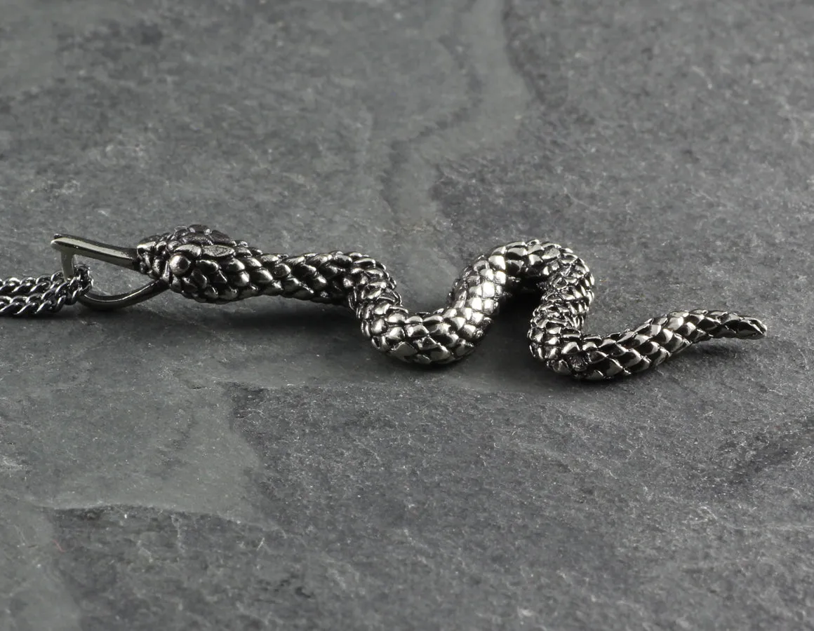 Snake Necklace - Silver