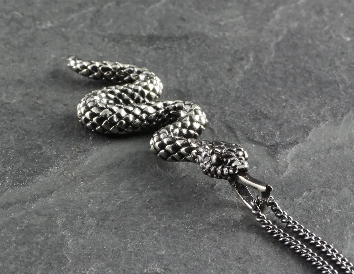 Snake Necklace - Silver