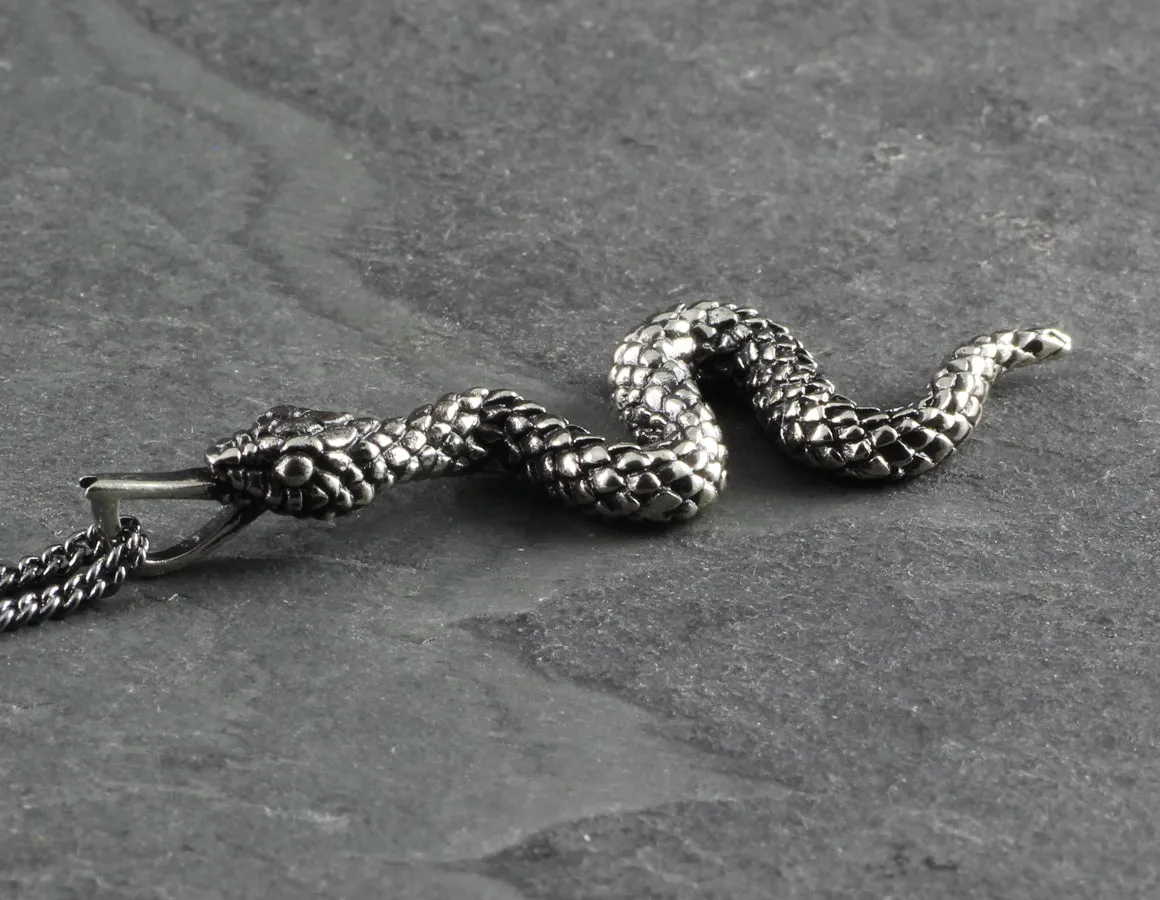 Snake Necklace - Silver