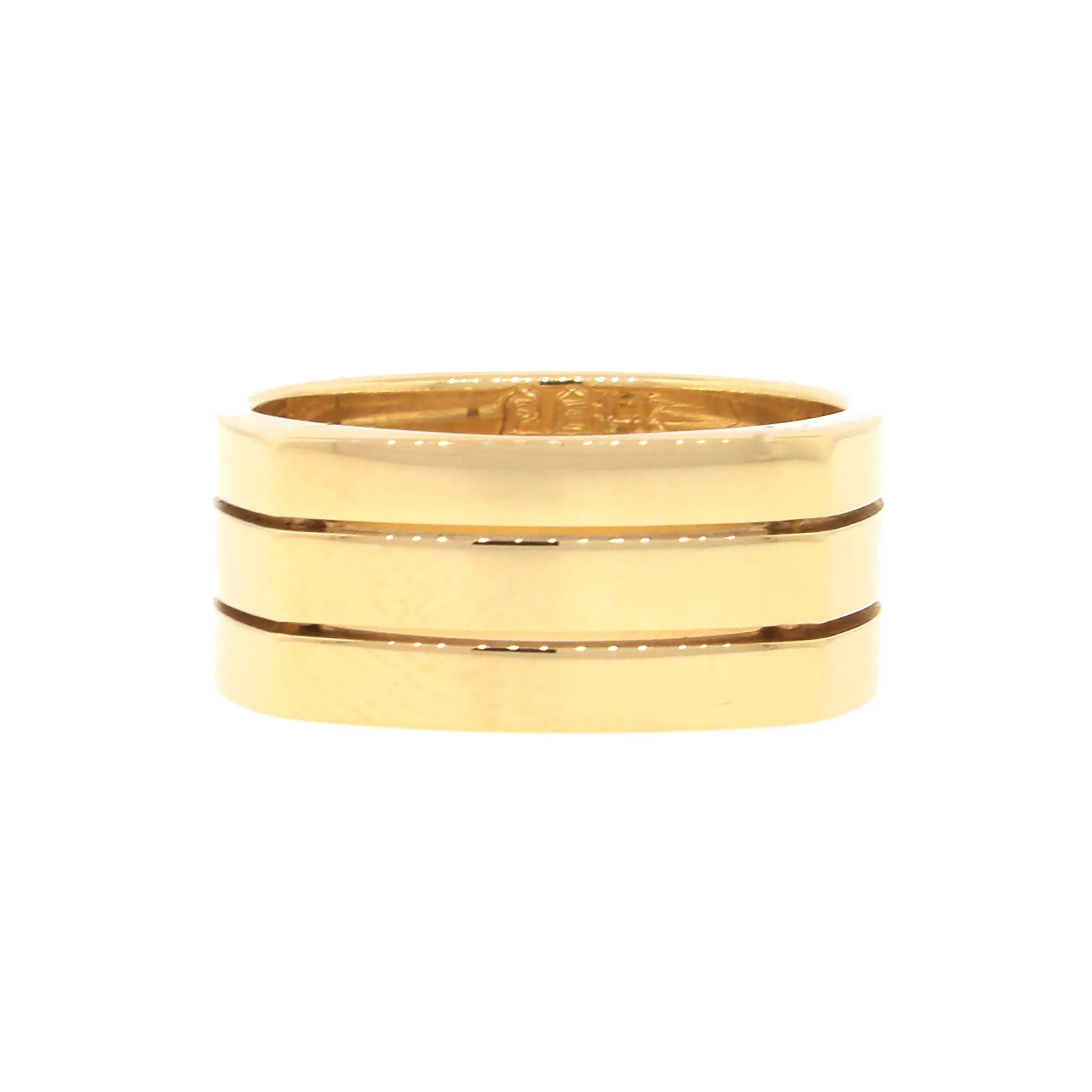 Solid 14k Gold 3-Band Fashion Ring