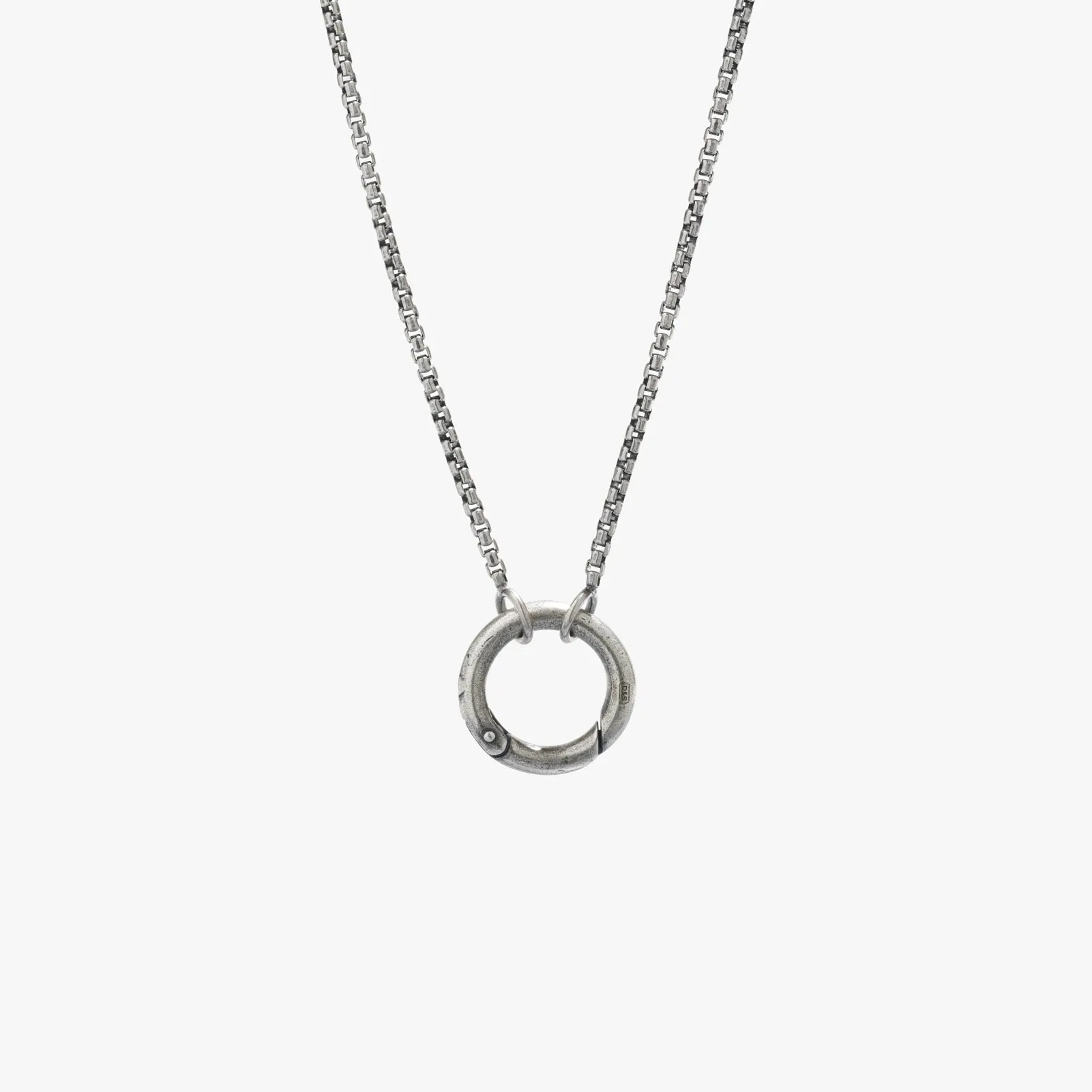 Sterling Silver Circle Amulet Necklace