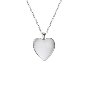 SWEETHEART PENDANT NECKLACE SILVER