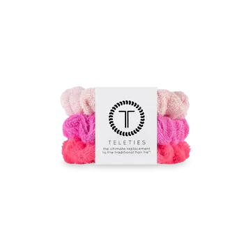 Teleties Terry Cloth Scrunchies - Large Band Pack of 3 - Aruba