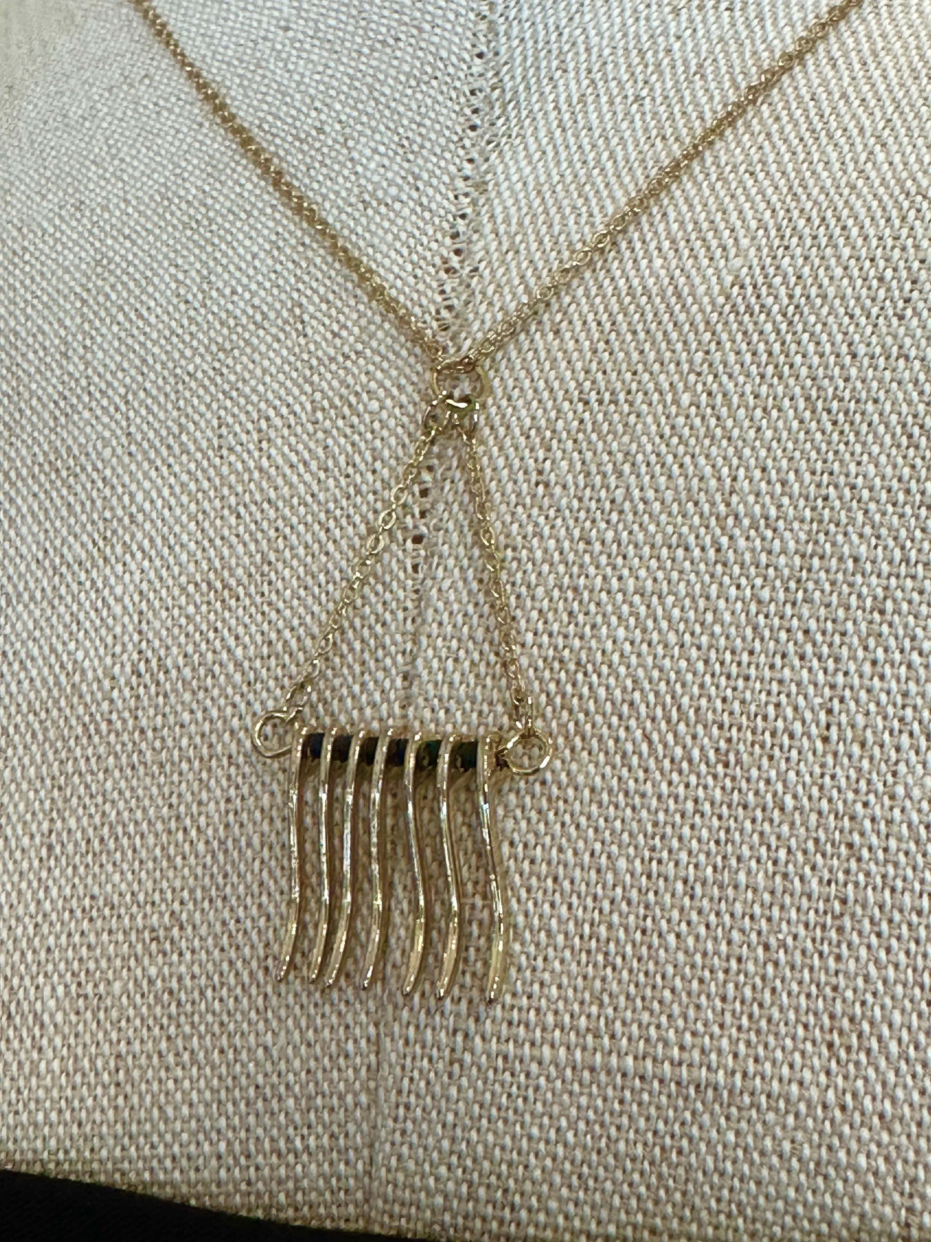 Triangle Tassel Long Necklace