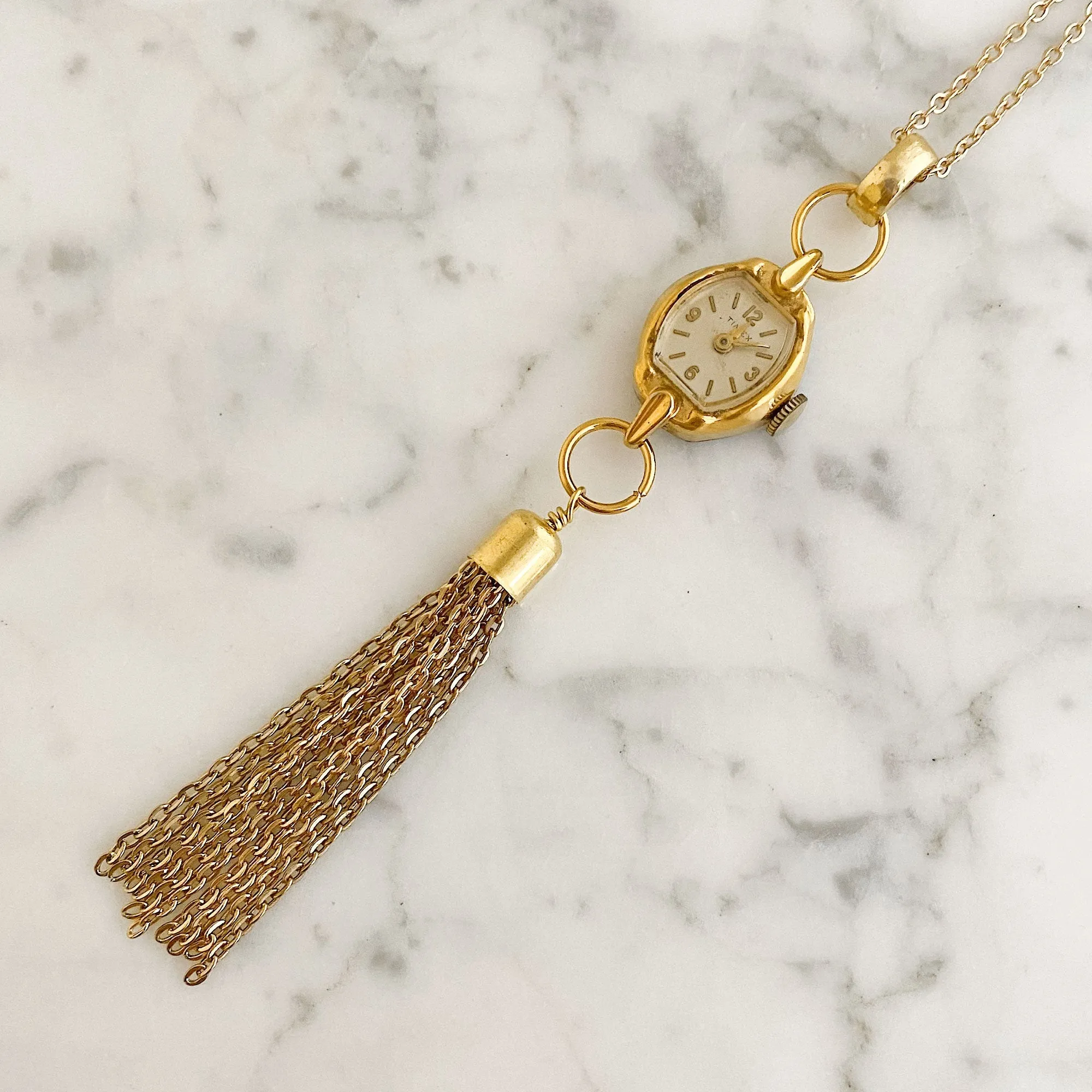 VALERIE gold watch necklace