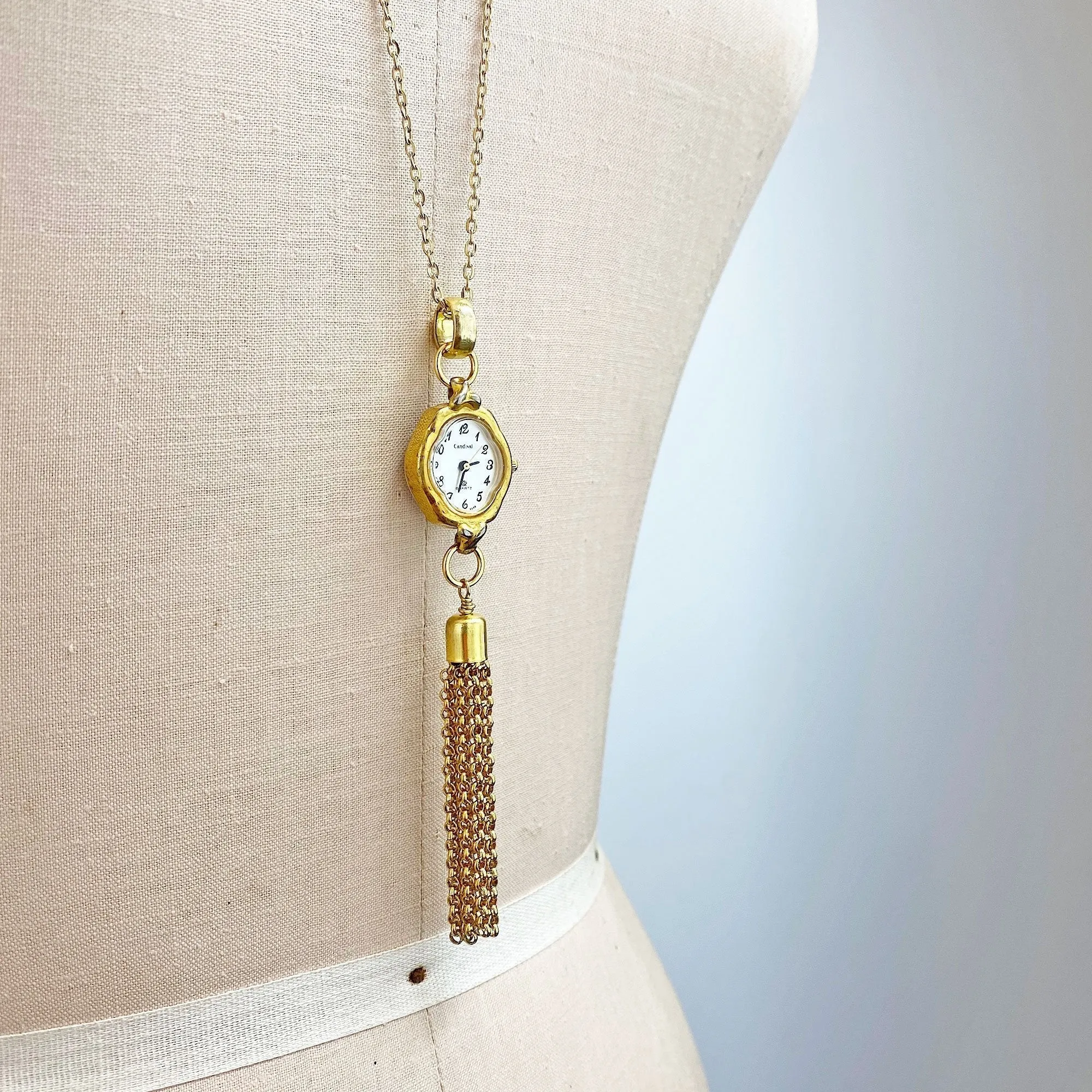 VALERIE gold watch necklace