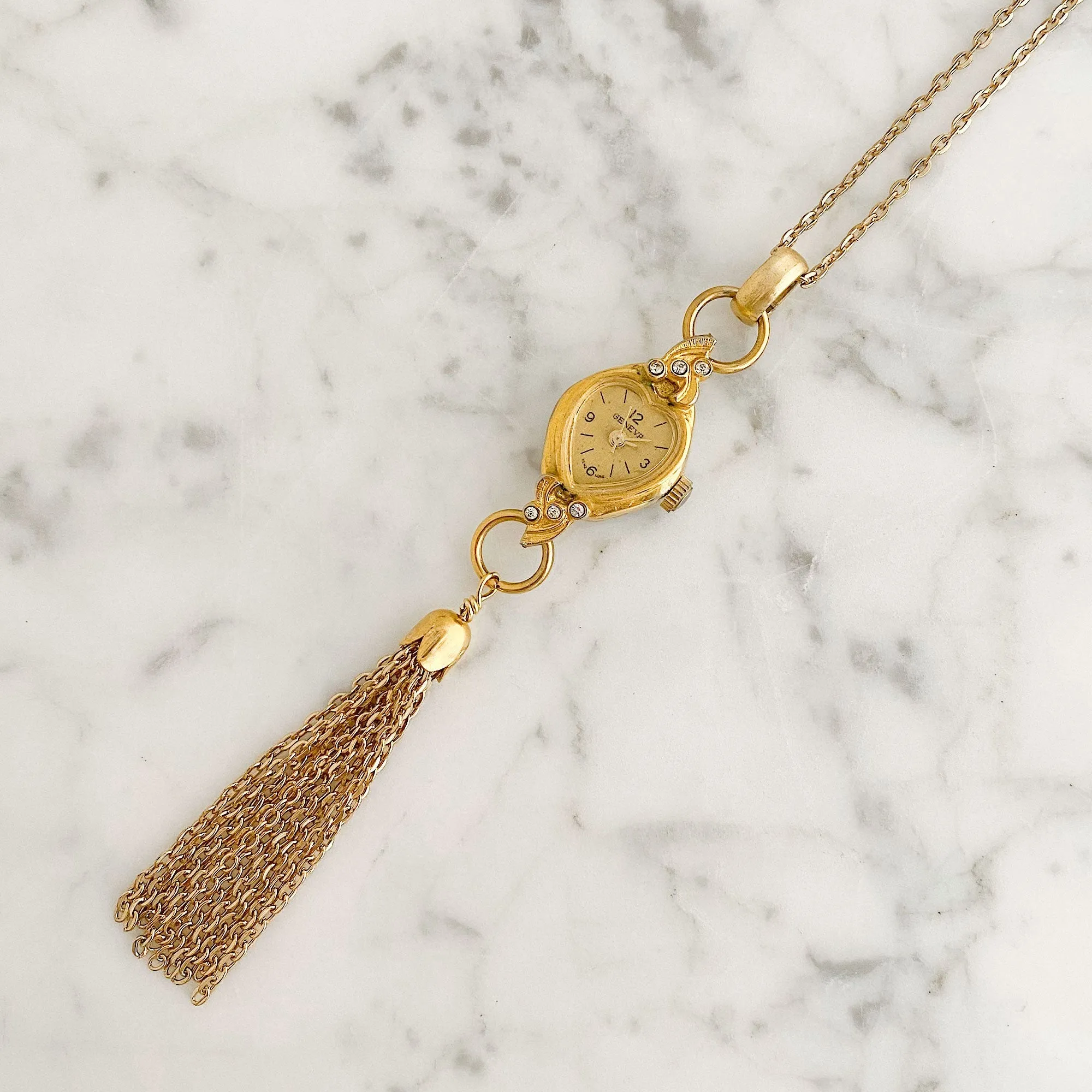 VALERIE gold watch necklace