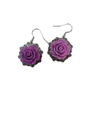 Victorian Rose Earrings