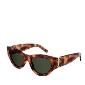 YSL SLM94 Sunglasses, Havana (G)